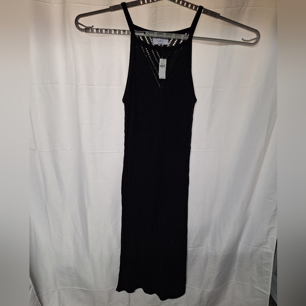Old Navy Black Midi Dress